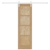 vidaXL Puerta Corredera Marr&oacute;n 61 x 198,5 cm Madera de pino macizo