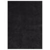 vidaXL Alfombra de pelo corto suave lavable HUARTE negro 200x280 cm