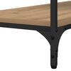 vidaXL Mesa Consola con estante Roble artesanal 100 x 34,5 x 75 cm