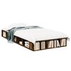 vidaXL Estructura de cama madera de ingenier&iacute;a roble humo 75x190 cm