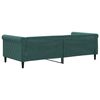 vidaXL Sof&aacute; cama sin colch&oacute;n terciopelo verde oscuro 90x200cm