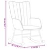 vidaXL Silla mecedora de terciopelo azul