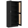 vidaXL Librer&iacute;a Roble Negro 82,5 x 30,5 x 185 cm Madera de ingenier&iacute;a