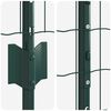 vidaXL Valla con Poste Verde 1,2 x 10 m Acero y PVC
