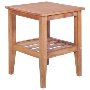 vidaXL Mesa de centro madera maciza de teca 40x40x50 cm