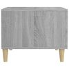 vidaXL Mesa de centro madera contrachapada gris Sonoma 50x50x40 cm