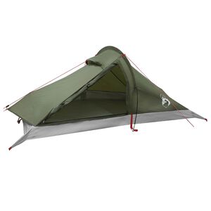 vidaXL Tienda de senderismo 4 persona Verde oliva