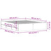 vidaXL Estructura cama con cajones madera ingeniería negra 160x200 cm