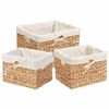 vidaXL Cestas de Almacenamiento 3 uds. Jacinto de agua 35 x 30 x 25 cm