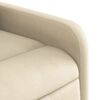vidaXL Sill&oacute;n reclinable el&eacute;ctrico de tela crema