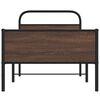 vidaXL Estructura de cama sin colch&oacute;n 90x190 cm madera marr&oacute;n roble