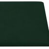 vidaXL Cabecero de Pared 12 pcs Verde oscuro 30 x 15 cm Terciopelo