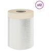 vidaXL Hoja de Polvo con Cinta Adhesiva 12 pcs 30 x 3300 cm HDPE