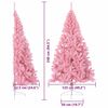 vidaXL &Aacute;rbol de Navidad Artificial Preiluminado Rosa 240 cm PVC