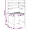 vidaXL Silla de Jardín Marrón 50 x 50 x 91cm Madera maciza de Acacia