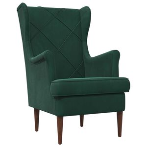 vidaXL sill&oacute;n Verde oscuro Terciopelo