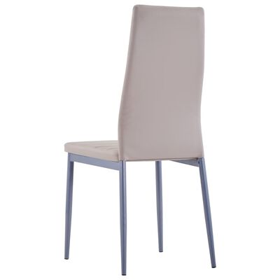 vidaXL Conjunto de mesa y sillas de comedor 7 piezas color capuchino