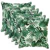 vidaXL Funda de almohada 6 uds. HOUTEN Estampado de hojas 60 x 60 cm