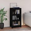 vidaXL Estanter&iacute;a madera maciza de pino negra 50x35x97 cm
