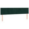 vidaXL Estructura cama sin colch&oacute;n terciopelo verde oscuro 120x190cm