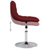vidaXL Sillas de comedor giratorias 4 unidades tela rojo vino tinto