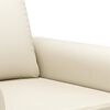 vidaXL Sill&oacute;n cuero sint&eacute;tico crema 60 cm