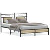 vidaXL Estructura de cama sin colch&oacute;n madera roble Sonoma 140x200 cm