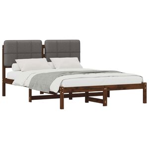 vidaXL Estructura de Cama con Cabecera Tapizada