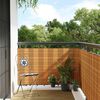 vidaXL Toldo para balc&oacute;n rat&aacute;n sint&eacute;tico marr&oacute;n claro 300x100 cm