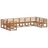 vidaXL Conjunto de sof&aacute;s de exterior 10 pcs Natural