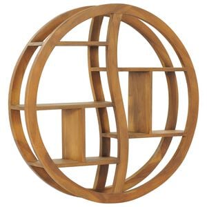 vidaXL Estanter&iacute;a de Yin Yang madera maciza de teca 80x17,5x80 cm