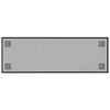 vidaXL Pizarra magn&eacute;tica de pared vidrio templado negro 60x20 cm
