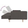 vidaXL Sof&aacute; cama de 2 plazas con dos almohadas tela gris oscuro