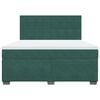 vidaXL Cama box spring con colch&oacute;n terciopelo verde oscuro 180x200 cm