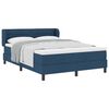 vidaXL Cama tipo Box Spring con colch&oacute;n Azul 140 x 200 cm tela