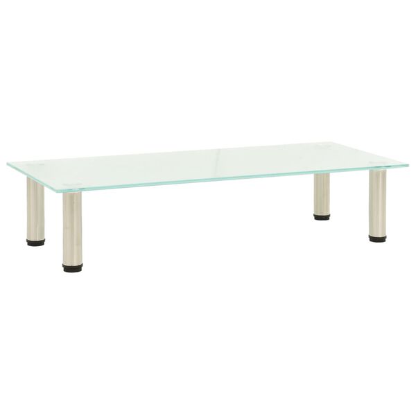 vidaXL Mueble para TV de vidrio templado esmerilado 80x35x17 cm