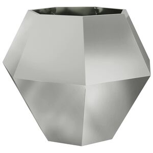 vidaXL Jardinera Plateado 100 x 100 x 80 cm Acero Galvanizado