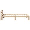 vidaXL Estructura de cama Natural 75 x 190 cm Madera de pino macizo