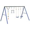 vidaXL Juego de columpios con columpios, trapecio y cuerda de discos