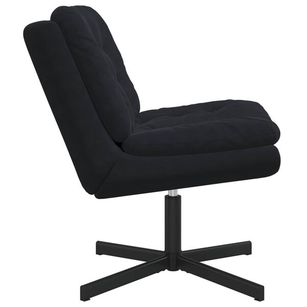 vidaXL Sillón Relax giratorio Negro 63 x 75 x 76 cm Terciopelo