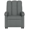 vidaXL Sill&oacute;n reclinable elevable de tela gris oscuro