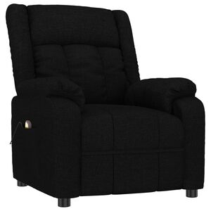 vidaXL Sill&oacute;n de masaje de tela negro