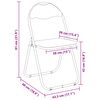 vidaXL Silla Plegable 2 pcs Arena 48 x 43,5 x 81 cm Cuero sint&eacute;tico