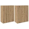 vidaXL Armario de pared 2 uds. Roble artisan 69,5 x 34 x 90 cm
