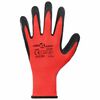 vidaXL Guantes de Trabajo 24 pcs Rojo y Negro 8 / m