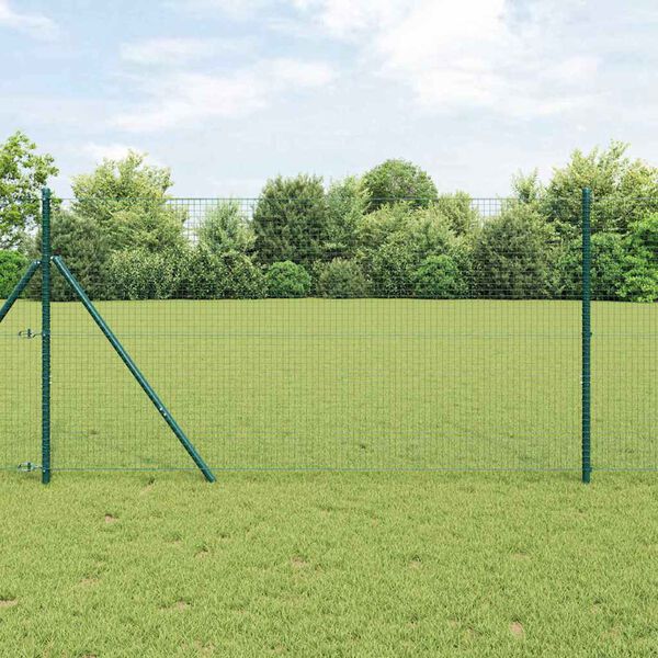 vidaXL Poste de Valla Verde 25 x 1,4 m (malla de 25 x 25 mm)