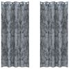 vidaXL Cortinas de Terciopelo 2 uds. Gris plata 225 x 140 cm