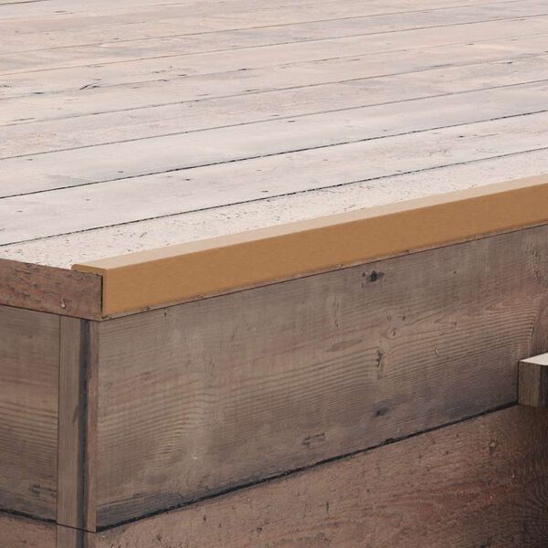 vidaXL Molduras angulares 5 uds WPC color teca 170 cm