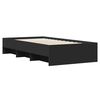 vidaXL Estructura de cama madera de ingeniería negra 100x200 cm