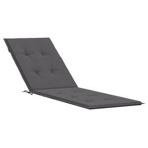 vidaXL Coj&iacute;n para tumbona gris antracita (75+105)x50x4 cm